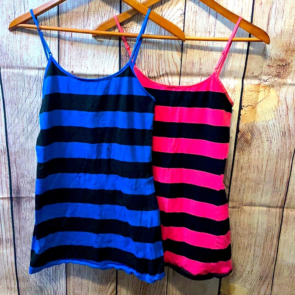 Lot of two striped tank tops